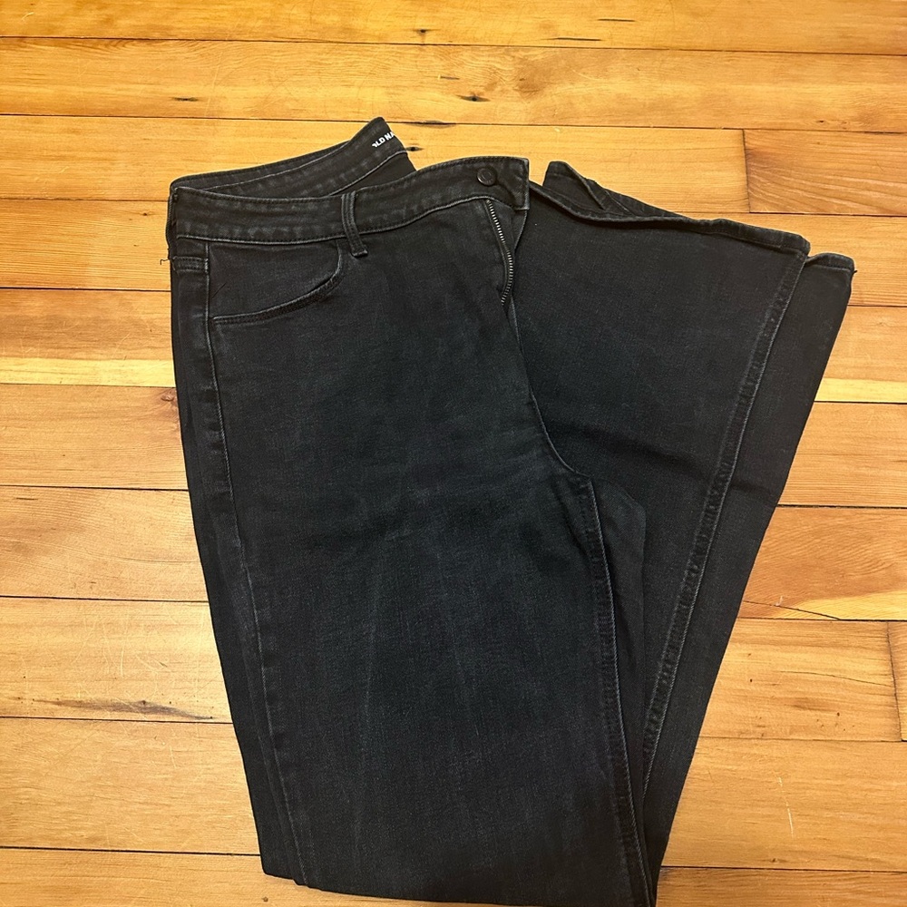Old Navy High-Rise Flare Black Jeans